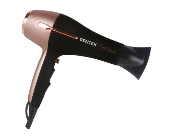  Фен Centek CT-2242 (роз+черный) 2200Вт, 2 скорости, 3 режима, холодный обдув, Soft Touch 