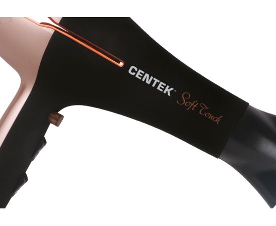  Фен Centek CT-2242 (роз+черный) 2200Вт, 2 скорости, 3 режима, холодный обдув, Soft Touch 