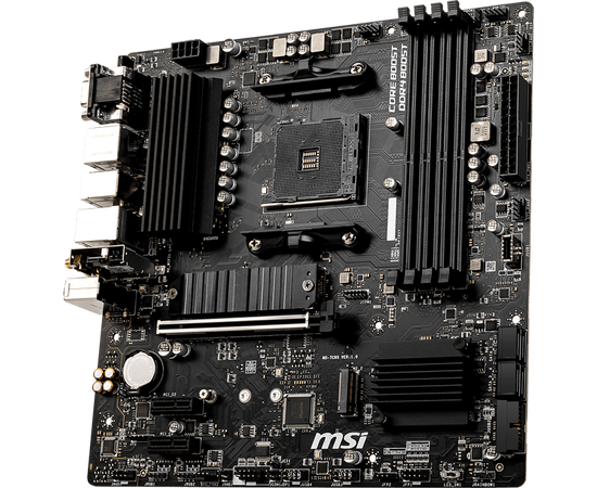  MB sAM4 MSI B550M PRO-VDH WIFI, AMD B550, 4xDDR4-3200, 1xPCI-Ex16x, 2xPCI-Ex1x, D-SUB+HDMI+DP, 4xSATA3(RAID 0/1/10), 2xM.2, 8 Ch Audio, GLan, WiFi 