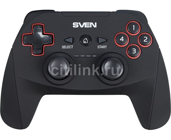  Геймпад беспроводной Sven GC-2040 (11 кл. 2 мини-джойстика, D-pad, Soft Touch, PC/PS3/Xinput), 