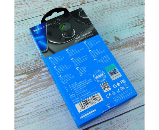  АЗУ HOCO Z43 Mighty, 1USB, QC3.0 (черный) 