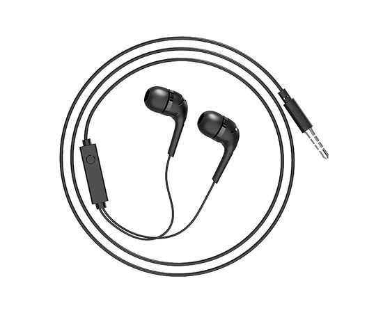  Проводные наушники с микрофоном внутриканальные Hoco M40 Prosody universal, 3.5 Jack (black) 