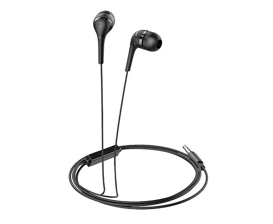  Проводные наушники с микрофоном внутриканальные Hoco M40 Prosody universal, 3.5 Jack (black) 