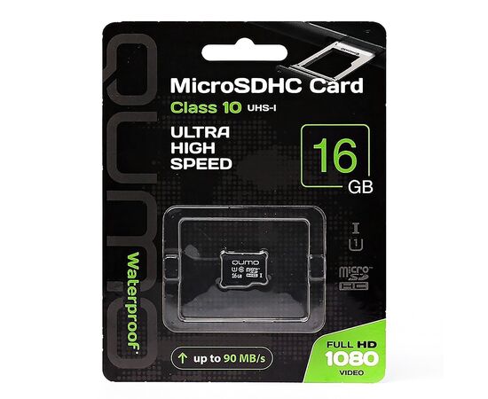  Карта флэш-памяти MicroSD 16 Гб Qumo без SD адаптера (class 10) UHS-I 3.0 