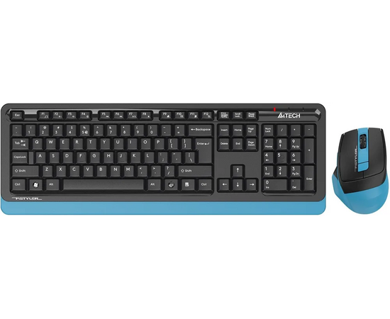  Клавиатура + мышь A4Tech Fstyler FG1035 (FG1035 Navy blue) клав черный/синий мышь черный/синий USB беспроводная Multimedia 