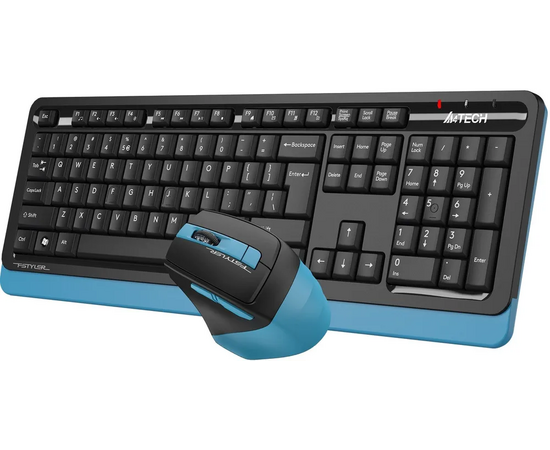  Клавиатура + мышь A4Tech Fstyler FG1035 (FG1035 Navy blue) клав черный/синий мышь черный/синий USB беспроводная Multimedia 