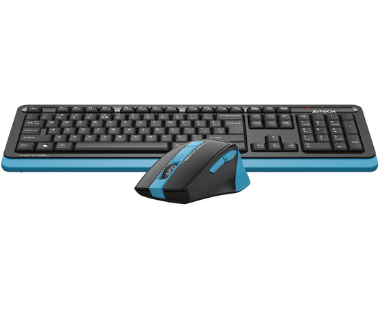 Клавиатура + мышь A4Tech Fstyler FG1035 (FG1035 Navy blue) клав черный/синий мышь черный/синий USB беспроводная Multimedia 