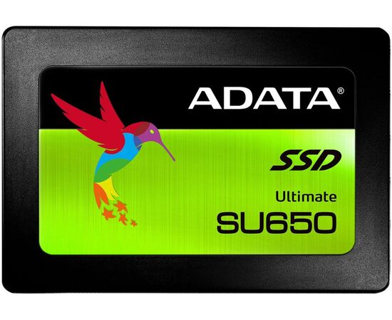  SSD 2.5" 240GB SATA3 Adata Ultimate SU650, retail (ASU650SS-240GT-R) (3D TLC, R/W: up to 520/320MB/s, Write 4KB: 75000 IOPS, MTBF: 2000000 hrs) 