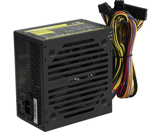  Блок питания Aerocool VX Plus 550, 550W, ATX v2.3 Haswell, fan 12cm, 500mm cable, power cord, 20+4P, 4+4P, PCIe 6+2P x1, PATA x 3, SATA x3, FDD 