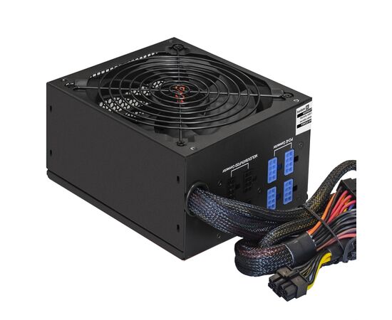  Блок питания ExeGate 900PPX EX222114RUS 900W ATX, APFC, КПД 82 (80 Plus), 14cm fan, 24pin, 2x(4+4)pin, PCIe, 5xSATA, 4xIDE, black, RTL 
