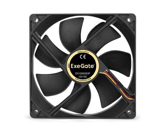  Вентилятор ExeGate Mirage-S EX166176RUS 120x120x25, 1200 RPM, 25dB, 3pin 