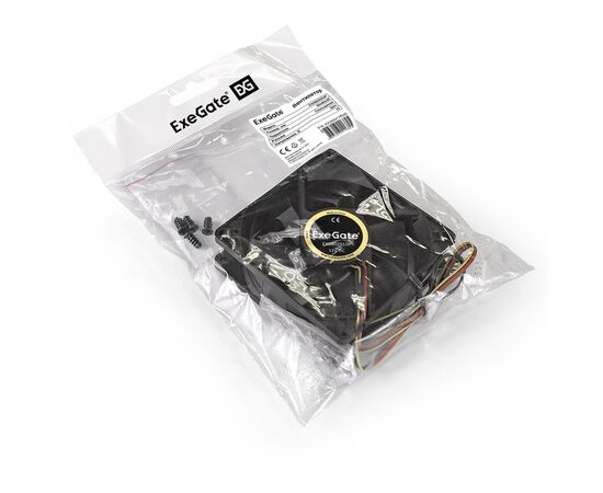  Вентилятор Exegate EX08025S3P EX283377RUS 80x80x25 мм, подшипник скольжения, 3pin, 1800RPM, 23dBA 