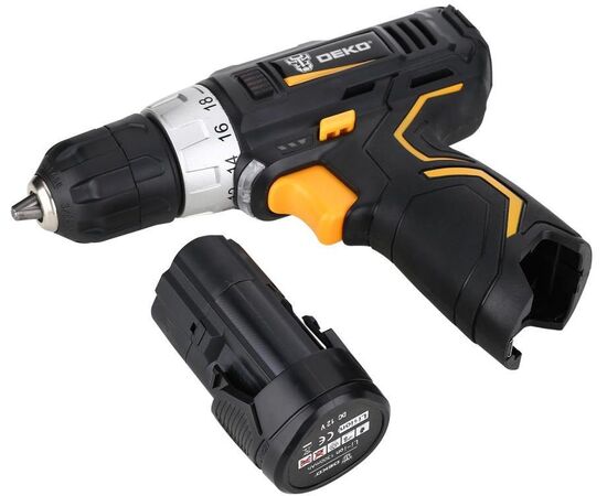  Дрель-шуруповерт Deko GCD12DU3 063-4096 аккум. патрон:быстрозажимной 