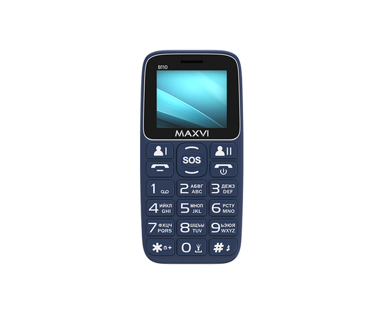  Мобильный телефон MAXVI B110 blue 