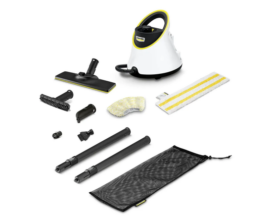  Пароочиститель напольный Karcher EasyFix SC 2 Deluxe 1.513-400.0 белый/желтый 