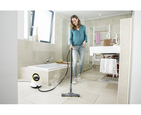  Пароочиститель напольный Karcher EasyFix SC 2 Deluxe 1.513-400.0 белый/желтый 