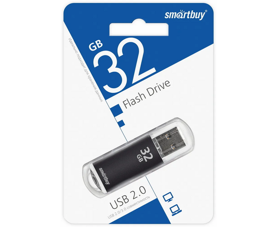  USB  32GB  Smart Buy  V-Cut  чёрный 