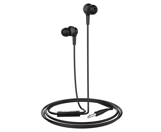  Проводные наушники HOCO M50 Daintiness, Jack 3.5mm, 1.2 м, черный 
