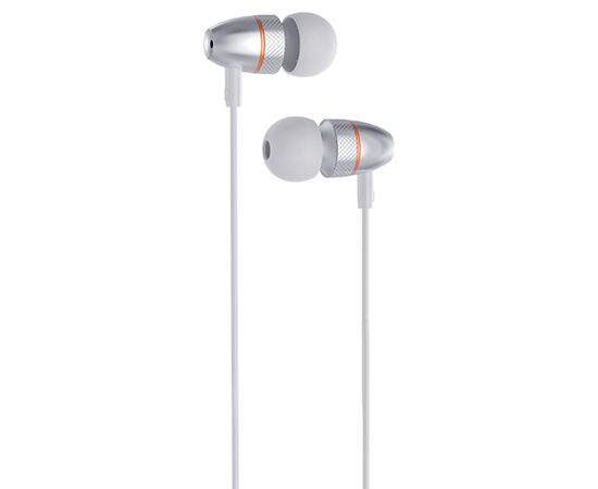  Проводные наушники HOCO M59 Magnificent, Jack 3.5mm, 1.2 м, серебристый 