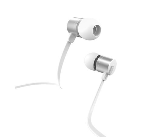  Проводные наушники HOCO M63 Ancient sound, Jack 3.5mm, 1.2 м, серебристый 
