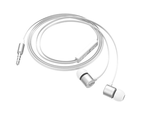  Проводные наушники HOCO M63 Ancient sound, Jack 3.5mm, 1.2 м, серебристый 