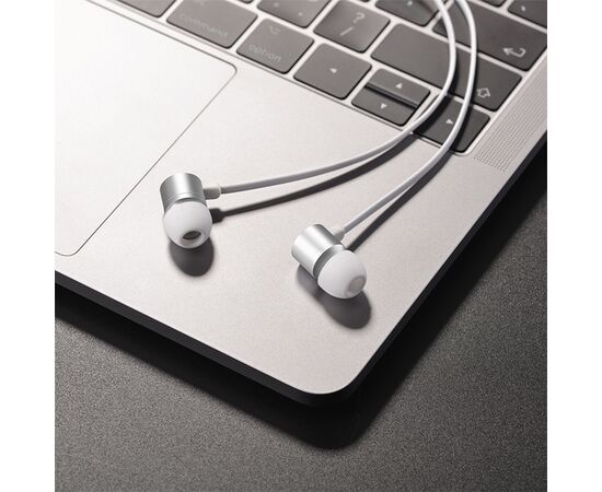  Проводные наушники HOCO M63 Ancient sound, Jack 3.5mm, 1.2 м, серебристый 