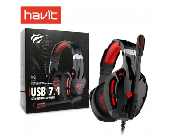  Гарнитура игровая с подсветкой HAVIT GAMENOTE HV-H2001U 7.1 Gaming 
