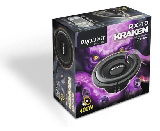  Сабвуфер автомобильный Prology RX-10 Kraken 200Вт пассивный (25см/10") 