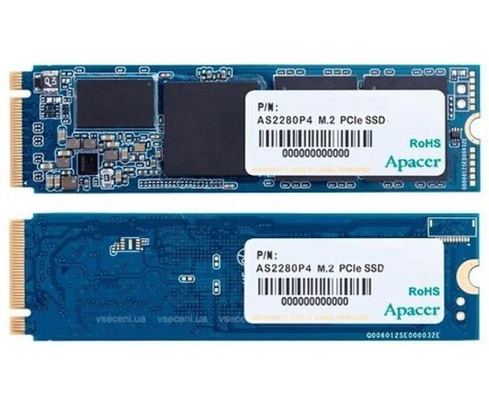  SSD Apacer AS2280P4 (AP256GAS2280P4) 256GB PCIe Gen3x4 with NVMe, 1800/1100, IOPS 150/240K 