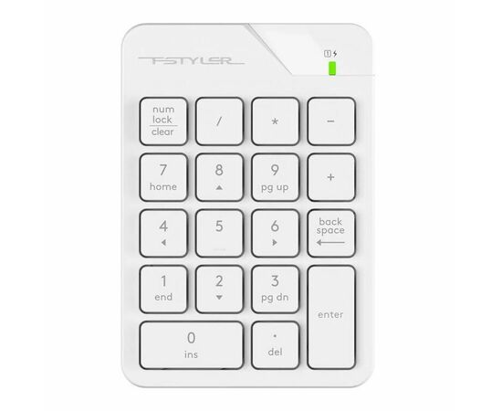  Числовой блок A4Tech FGK21C белый USB беспроводная slim для ноутбука 