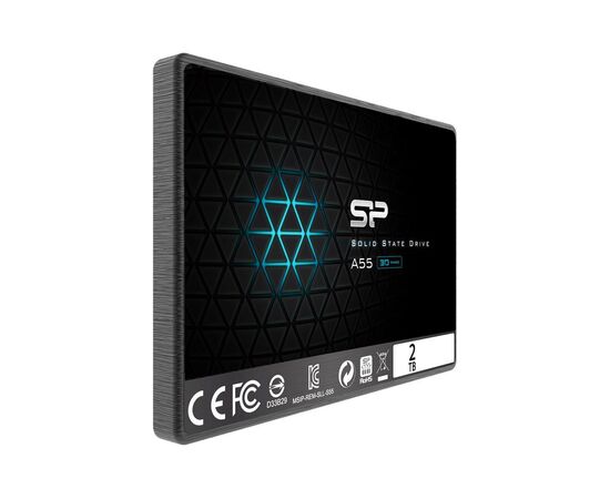  SSD Silicon Power A55 SP002TBSS3A55S25, 2TB 2.5", SATA III R/W - 500/450 MB/s TLC 