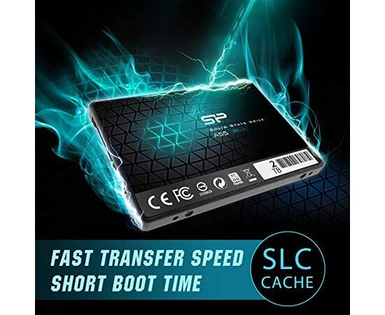  SSD Silicon Power A55 SP002TBSS3A55S25, 2TB 2.5", SATA III R/W - 500/450 MB/s TLC 