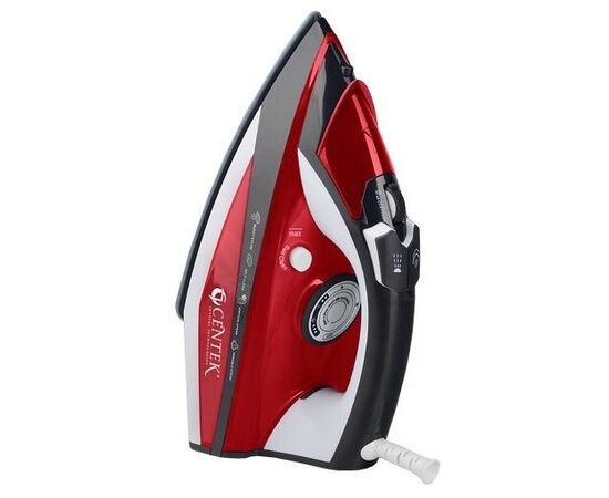 Утюг Centek CT-2344 RED 2400Вт, керамическая подошва, мощный паровой удар, самоочистка, 330мл 