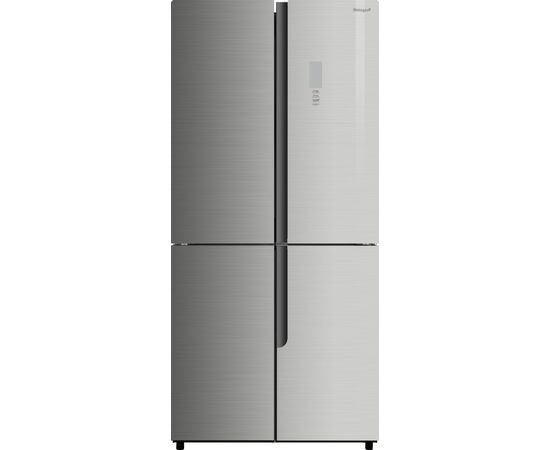  Холодильник Weissgauff WCD 450 Inox Glass NoFrost Inverter 