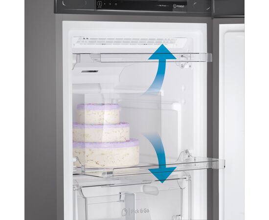  Морозильник Indesit DFZ 4150.1 G серебристый 