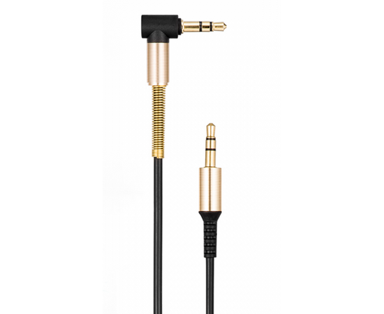  Аудиокабель AUX 3.5mm 1.0м угол Hoco UPA02 (Black) 
