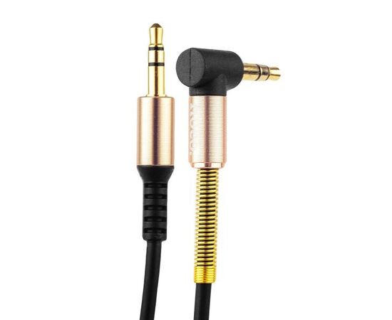  Аудиокабель AUX 3.5mm 1.0м угол Hoco UPA02 (Black) 