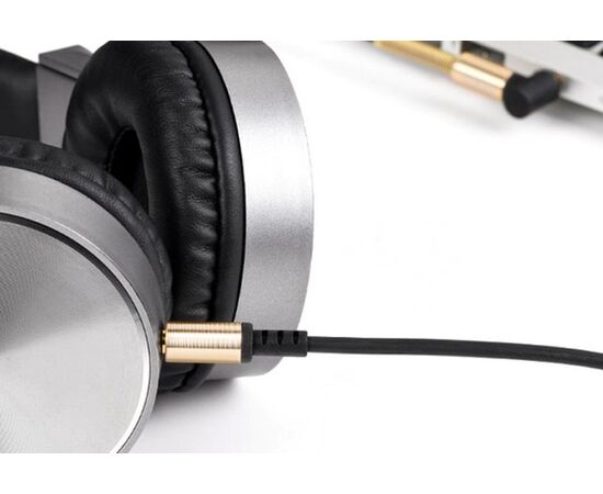  Аудиокабель AUX 3.5mm 1.0м угол Hoco UPA02 (Black) 