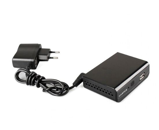  Ресивер DVB-T2 HARPER HDT2-1030 черный DVB-T, DVB-T2 