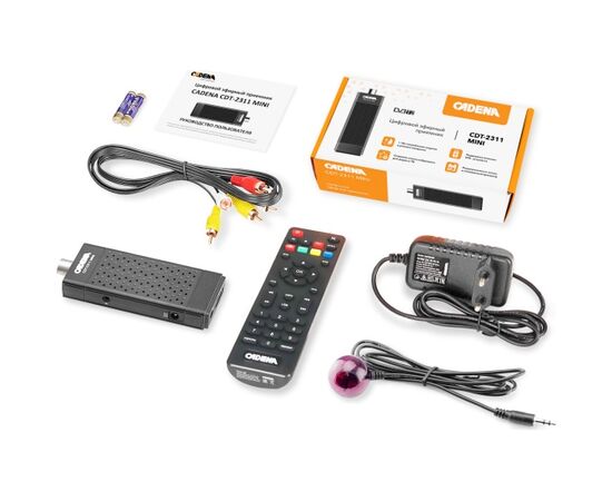  Ресивер DVB-T2 Cadena CDT-2311 Mini черный 