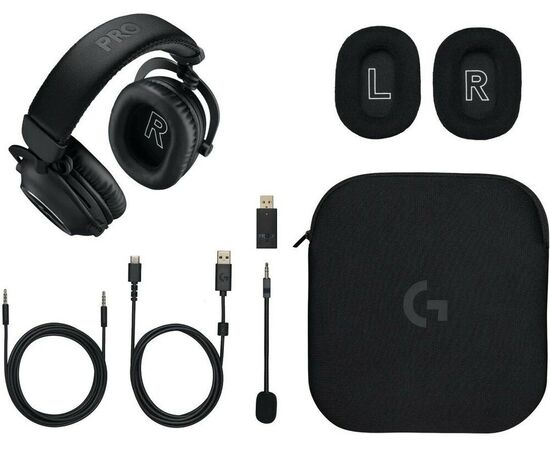  Наушники с микрофоном Logitech G Pro X 2 Lightspeed (981-001265) черный мониторные BT/Radio/3.5mm оголовье 