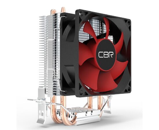  Кулер CBR (CBR-CC-295) Al+Cu, 2 heat pipes, Socket 775/1155/1156/1150/1151/1200/1700/940/AM2/АМ2+/АМ3/AM3+/FM1/FM2/AM4/AM5, TDP 95W 