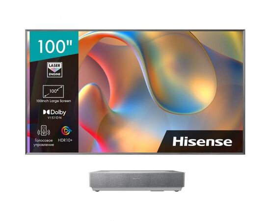 100" Телевизор Hisense 100L5H серебристый 3840x2160, 4K Ultra HD, 60 Гц, Wi-Fi, Smart TV, VIDAA 
