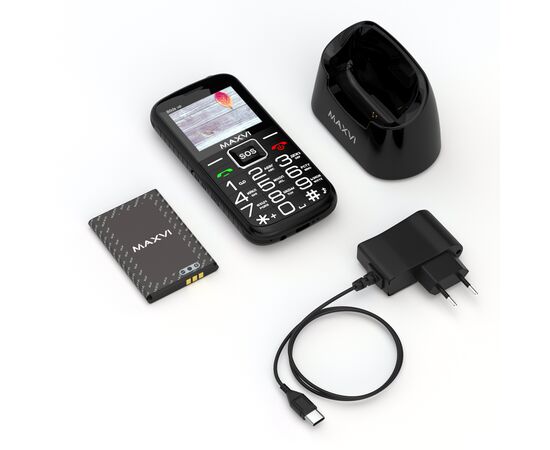  Мобильный телефон MAXVI B5ds up Black 