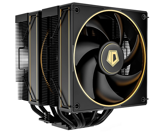  Кулер ID-COOLING Frozn A620 GDL LGA1700/1200/115X/AM5/AM4 (TDP 260W, PWM, черно-золотой, 6 тепл.трубок + медная база, Dual Fan 120mm) RET 