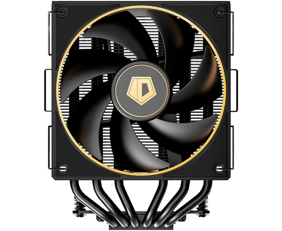  Кулер ID-COOLING Frozn A620 GDL LGA1700/1200/115X/AM5/AM4 (TDP 260W, PWM, черно-золотой, 6 тепл.трубок + медная база, Dual Fan 120mm) RET 