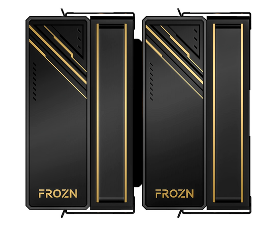  Кулер ID-COOLING Frozn A620 GDL LGA1700/1200/115X/AM5/AM4 (TDP 260W, PWM, черно-золотой, 6 тепл.трубок + медная база, Dual Fan 120mm) RET 