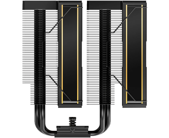  Кулер ID-COOLING Frozn A620 GDL LGA1700/1200/115X/AM5/AM4 (TDP 260W, PWM, черно-золотой, 6 тепл.трубок + медная база, Dual Fan 120mm) RET 