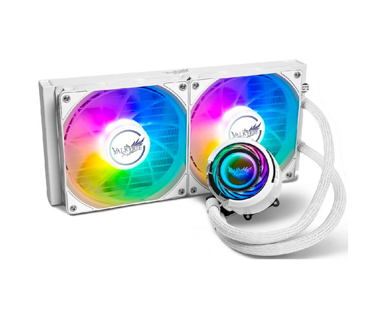  СВО Valkyrie Jarn 280 ARGB White (HW C280W) / 2x140mm ARGB fans, 500-1850RPM, 105CFM, 32dBA, 300W TDP 