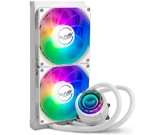  СВО Valkyrie Jarn 280 ARGB White (HW C280W) / 2x140mm ARGB fans, 500-1850RPM, 105CFM, 32dBA, 300W TDP 
